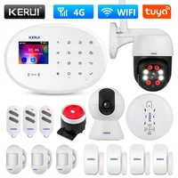 KERUI W20 Security Camera System WIFI GSM 4G Tuya Smart Alarm Panel Home Security HD 1080P IP Camera Motion Detection Alarm Kit