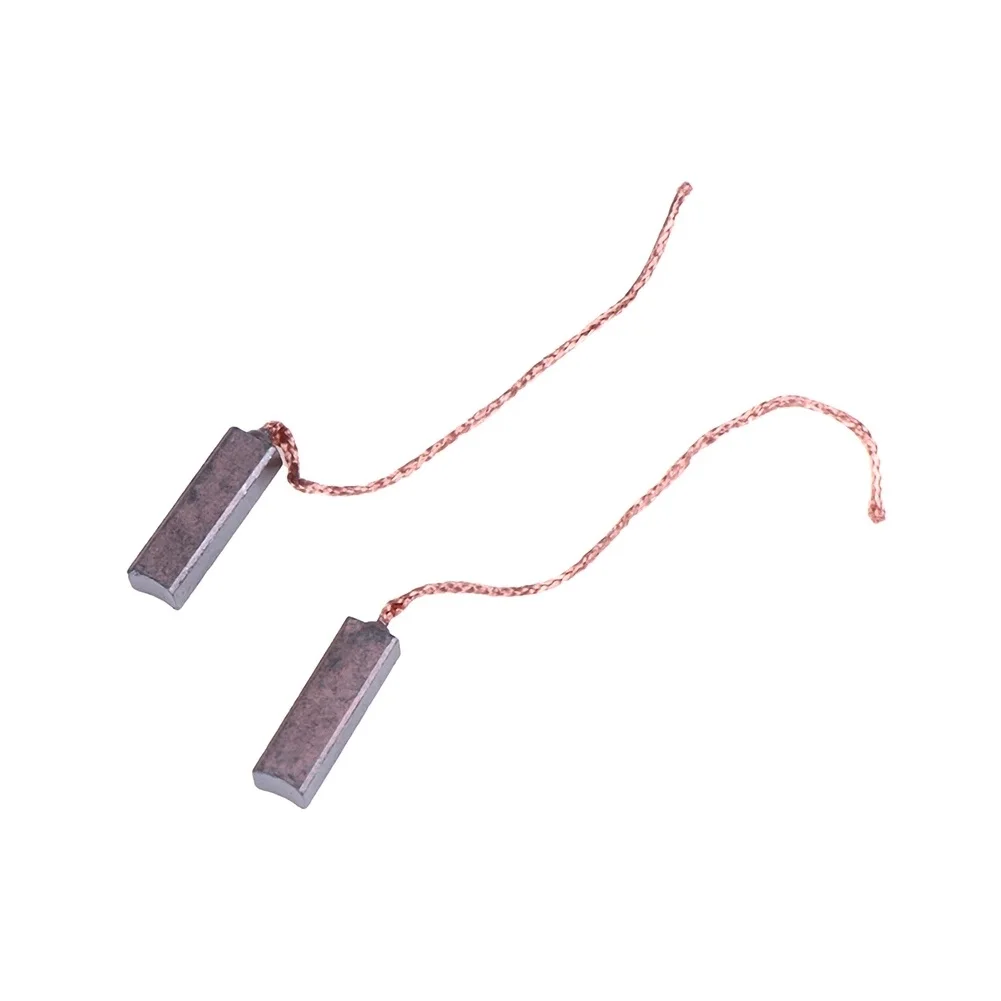 

10pc Carbon Brushes Wire Leads Generator Grey For Generic Electric Motor 4.5*6.5*20mm Carbon & Copper Durable And Practical✅