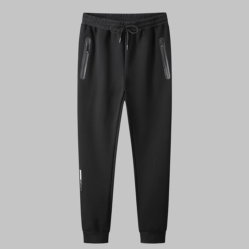 Sportswear Men's Pants  Winter Warm Thickened Outdoor Sporting Clothing Drawstring Trousers For Men Gymwear Large Size 7XL