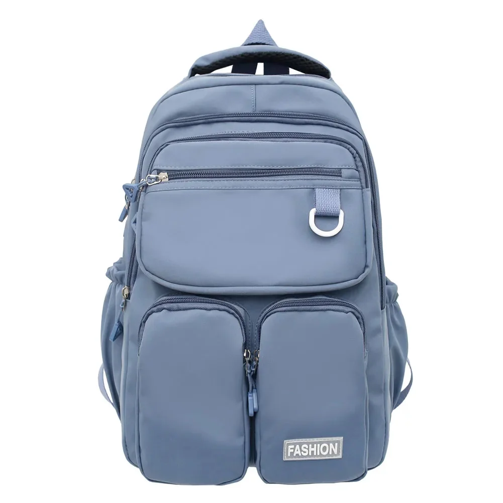 

2023 Korea Women Backpack High hool Backpack hool Bags For Student Teenage Girls Multi Pockets New Simple hoolbag Mochila