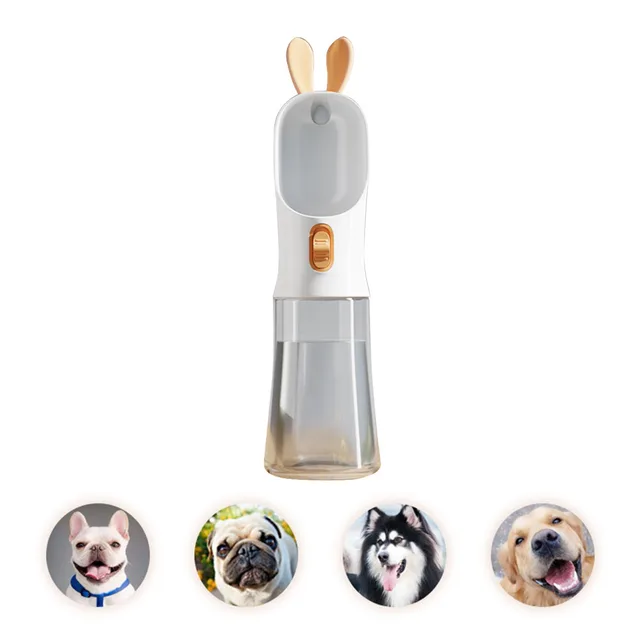 Portable Pet Dog Water Bottle Travel Outdoor Walking 400ml Large-capacity Puppy Feeding Drinking Cup Pet Accessories 6