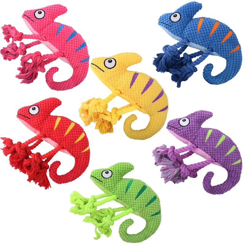 

Dog Toy Squeaking New Pet Supplies Lizard Drawstring Plush Dog Squeaky Toys