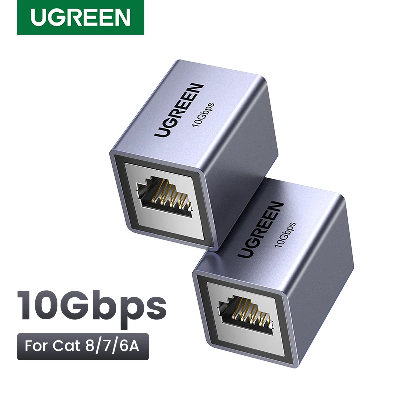 

Сетевой удлинитель UGREEN RJ45 10 Гбит/с, удлинитель для кабеля Ethernet Cat8 Cat7 Cat6, гигабитный Женский и женский