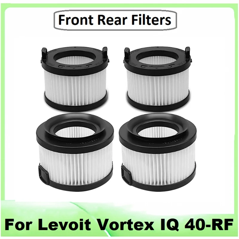 

HEPA Filter For Levoit Vortex IQ 40-RF Vacuum Cleaner Replacement Spare Part Front Rear Filters Washable