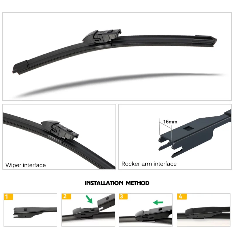 Фото Щетка стеклоочистителя для Subaru Impreza WRX GG GH V1 VB VN 2004-2025, резиновая насадка для лобового стекла, аксессуар для переднего стеклоочистителя №3