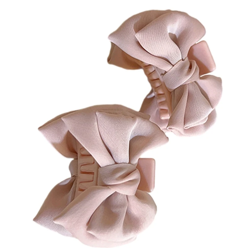 A0NF Балетный бант Опрятный 2000-е годы Заколка для волос с когтями сбоку Принцесса