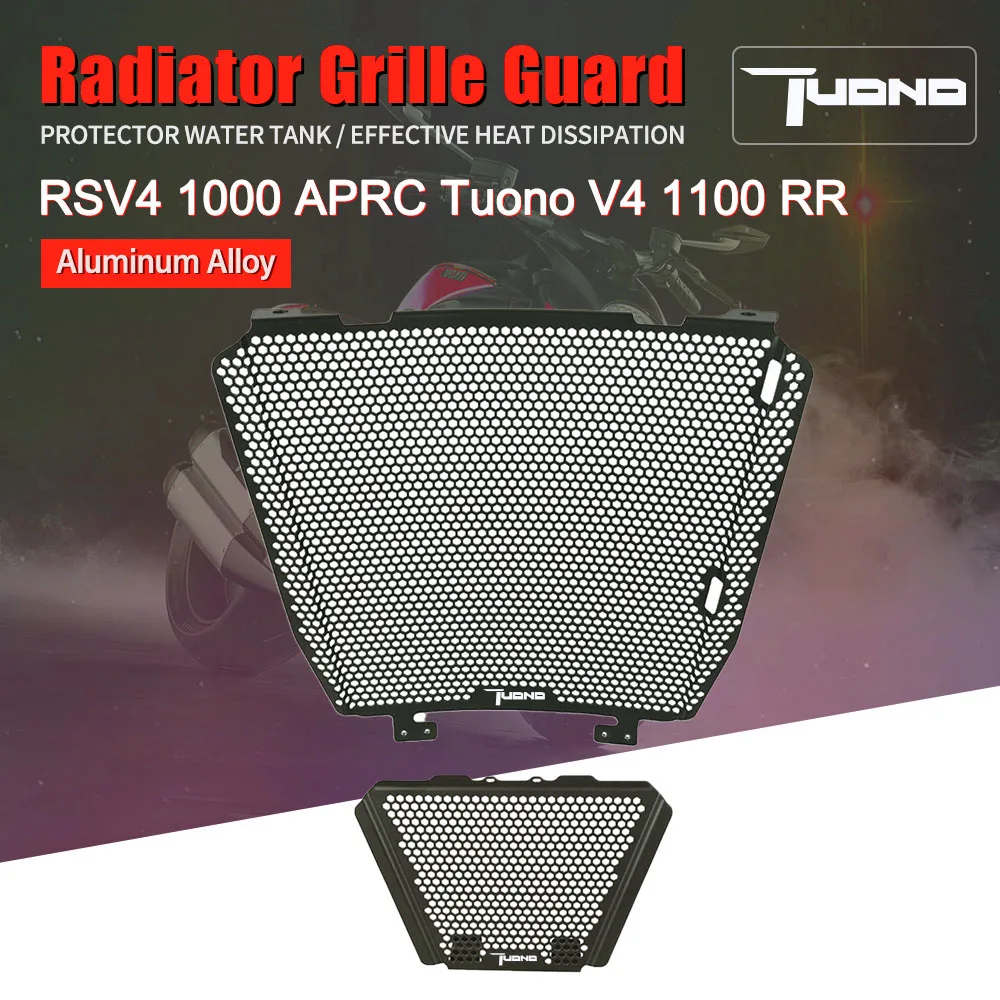 

FOR Aprilia Tuono V4 1100 RR 1100RR RSV4 1000 APRC Factory 2017 2018 2019 2020 2021 Radiator Grille Cover Oil Cooler Guard