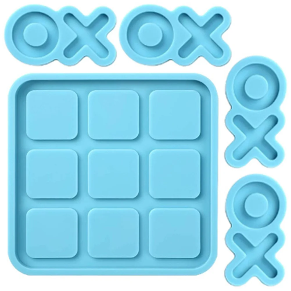 

Xo Board Mold DIY Silicone Crystal Epoxy Molds Candy Jam Silica Gel Table Game Chessboard Chocolate