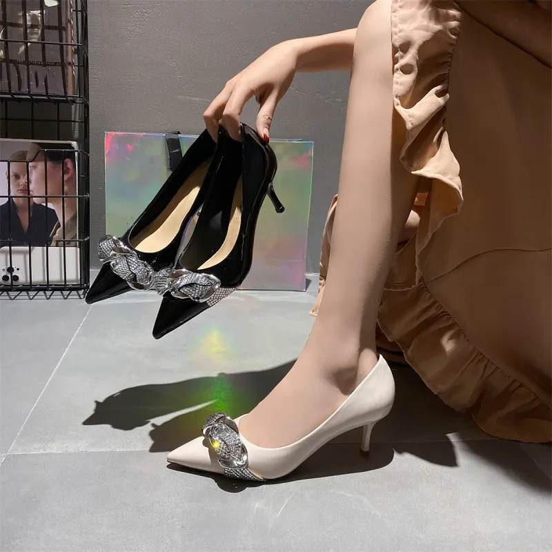 BCEBYL новые туфли с острым носком стильные женские открытым привлекательные