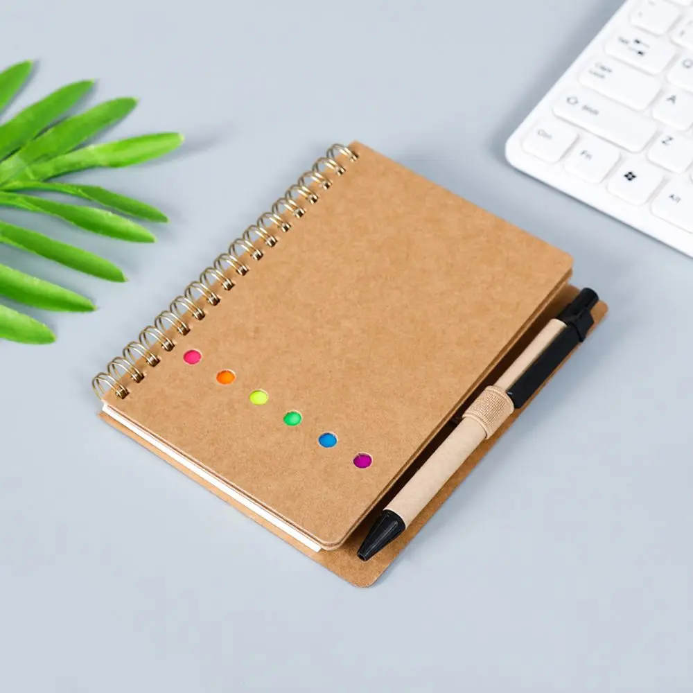 

Kraft Paper Cover Notepad Sketch Book Blank Paper B5 Spiral Notebook Diary Notebook Simple Coil Notebook Work Note Book