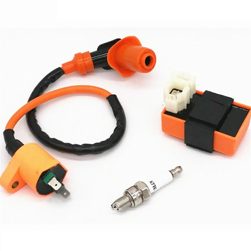 1 комплект Свеча зажигания катушки зажигания для мотоцикла ATV Racing CDI для GY6 50cc 125cc 150cc A7TC мопедов скутеров