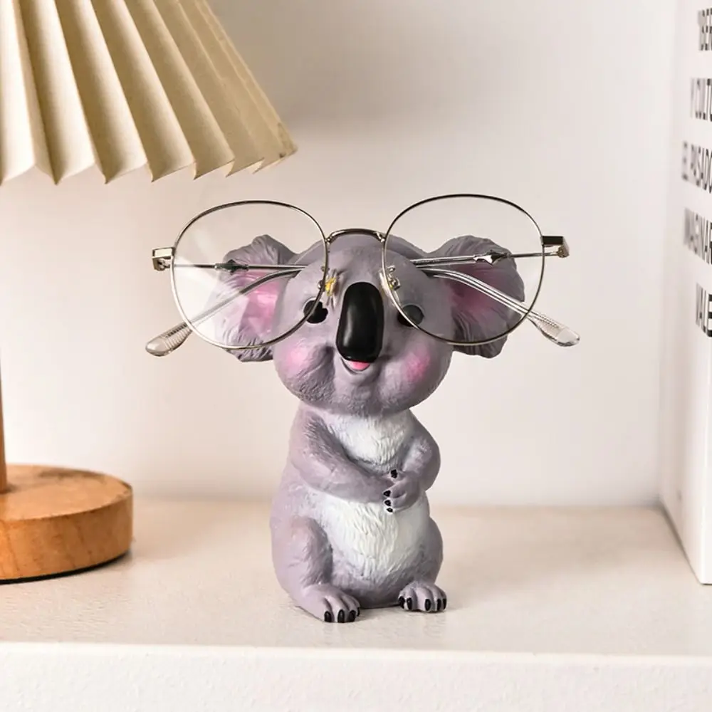 Фото 3D Kawaii держатель для очков, стойка для очков Коала Корги, витрина для очков, ПВХ, резиновая подставка для очков со слоном, офисная стойка №4
