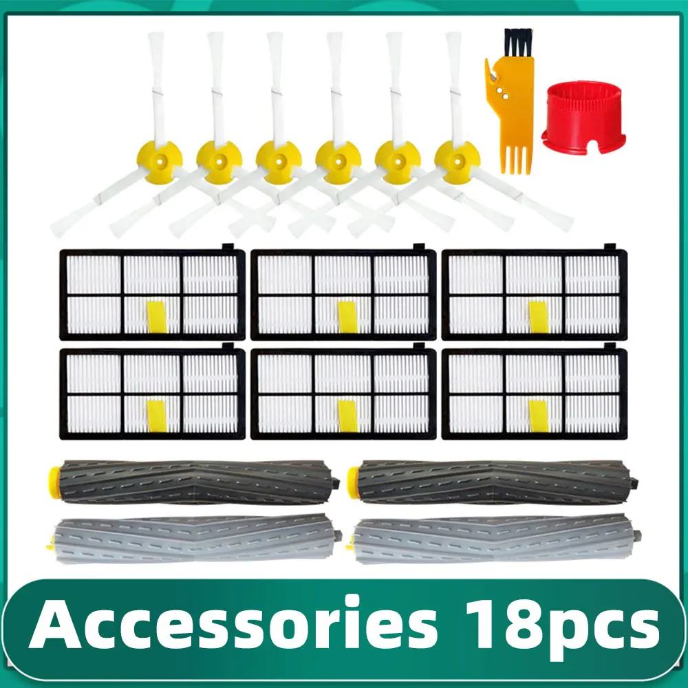 

Hepa Filter Main Side Brush Parts for IRobot Roomba 800 900 Series 860 880 890 960 965 981 980 Robot Vacuum Cleaner Accessories