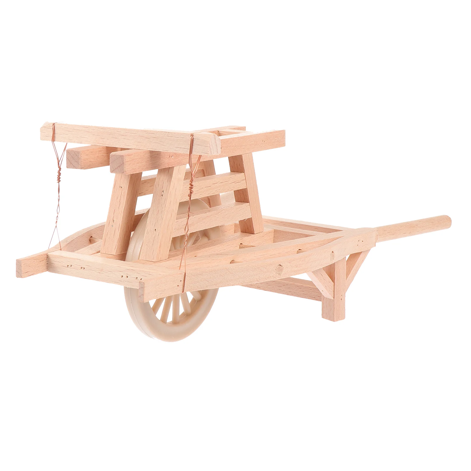 

Ancient Wagon Farm Cart Model Miniature Landscape Cart Decor Cart Farm Tool