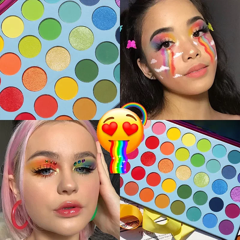 

NEW2023 40 Color Colorful Metallic Shiny Eyeshadow Palette Glitter Shimmer Matte Pigmented Eye Shadow Pallete Make up Palette Co