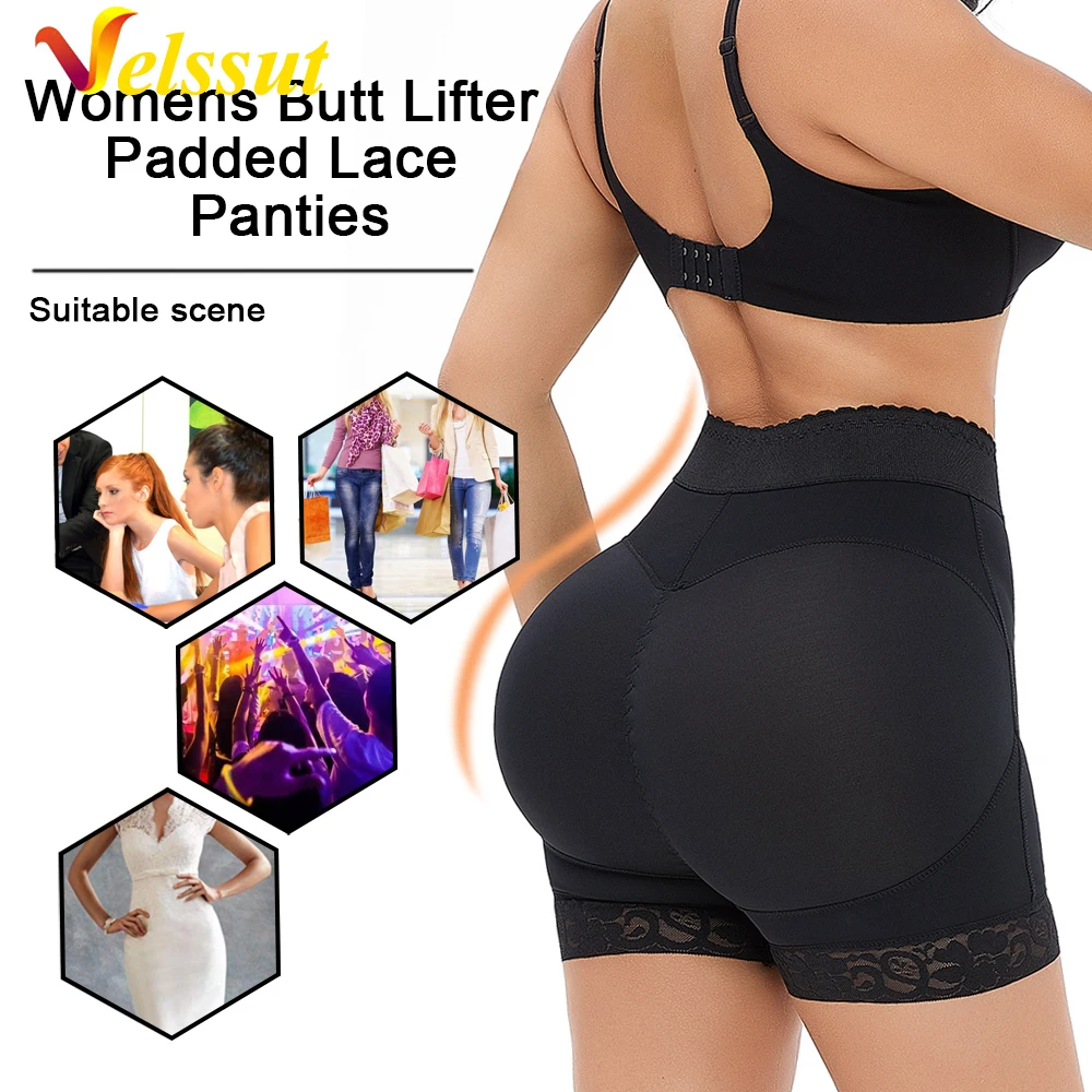 Velssut High Waist Tummy Control Panty Women Shapewear Elastic Slim Body Shaper Butt Lifter Waist Trainer Cincher Pantie Shapers