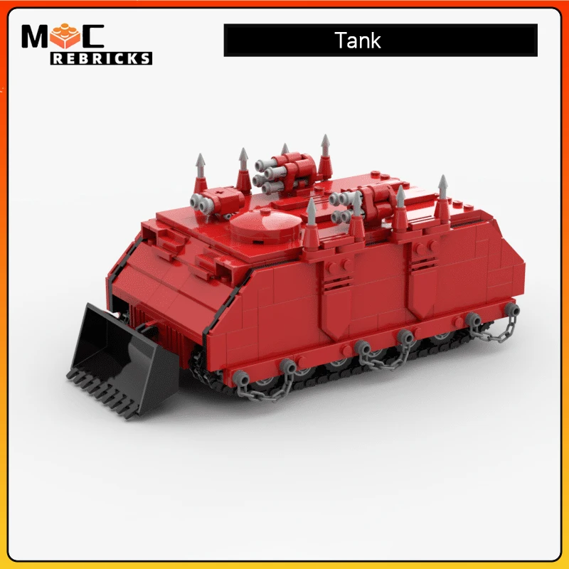 

Военная серия WW II Красный Анти-армированный Танк модель строительного блока MOC детская игрушка рождественские подарки