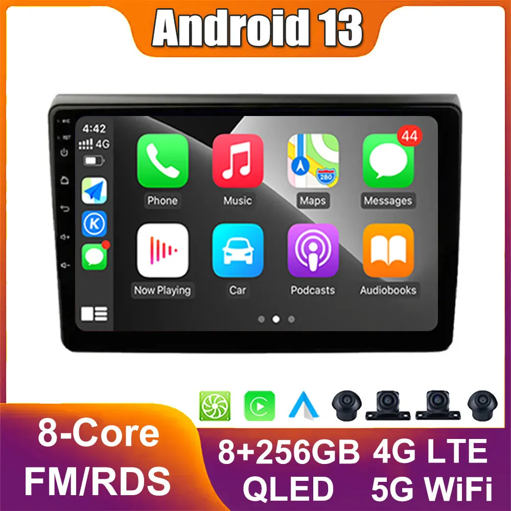 

Android 13 для Fiat Bravo 2007-2012 Автомобильная стереомагнитола Vedio мультимедийный плеер GPS навигация Carplay IPS DSP WIFI Bluetooth No 2din