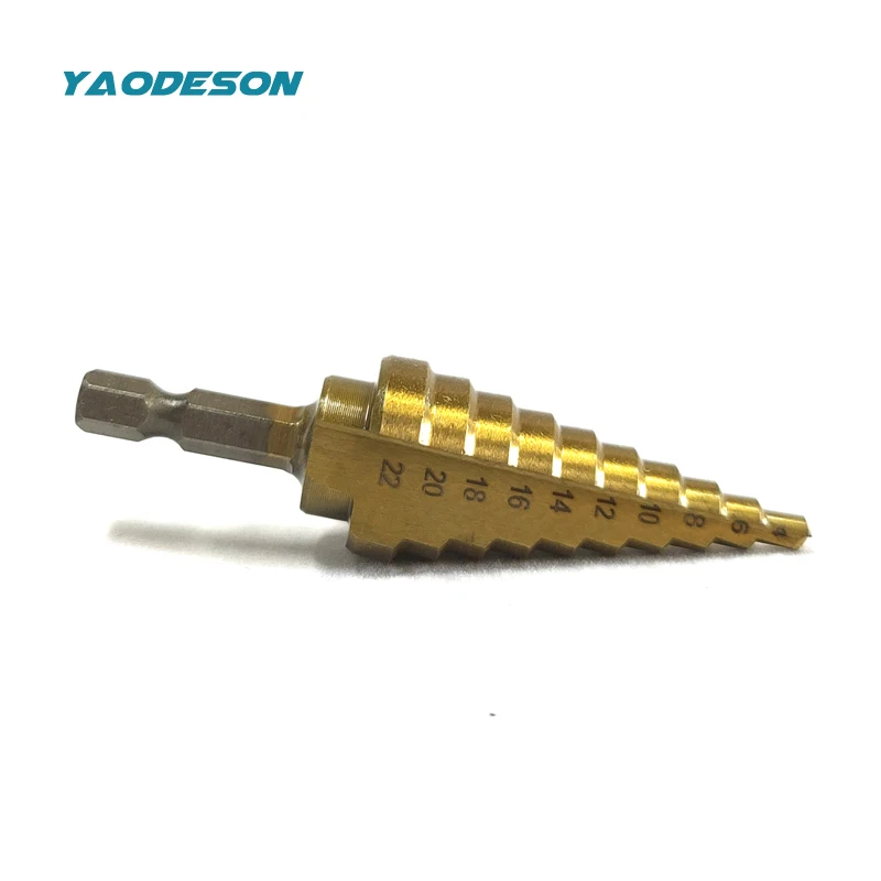 Ступенчатое сверло быстрорежущий инструмент с титановым покрытием Стадия