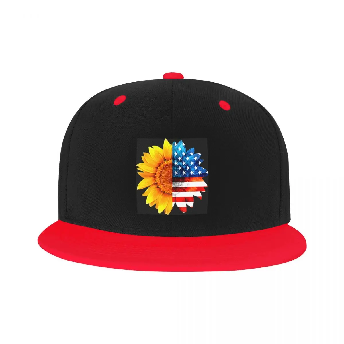 

Classic Unisex Patrioctic Sunflower American Flag Baseball Cap Adult 4th Of July Adjustable Hip Hop Hat for Men Women Outdoor