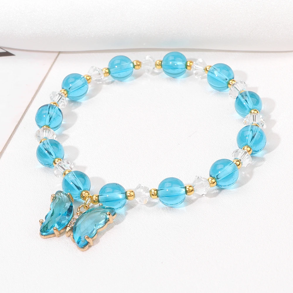 Браслеты с белыми кристаллами и бусинами элегантные браслеты розового цвета