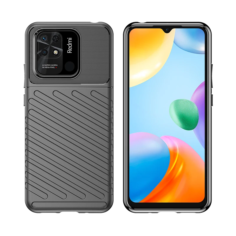 For Xiaomi POCO C40 Case For POCO C40 Cover 6.71 Inch Shockproof Soft Rubber Phone Bumper For POCO C40 M3 X3 X4 M4 Pro