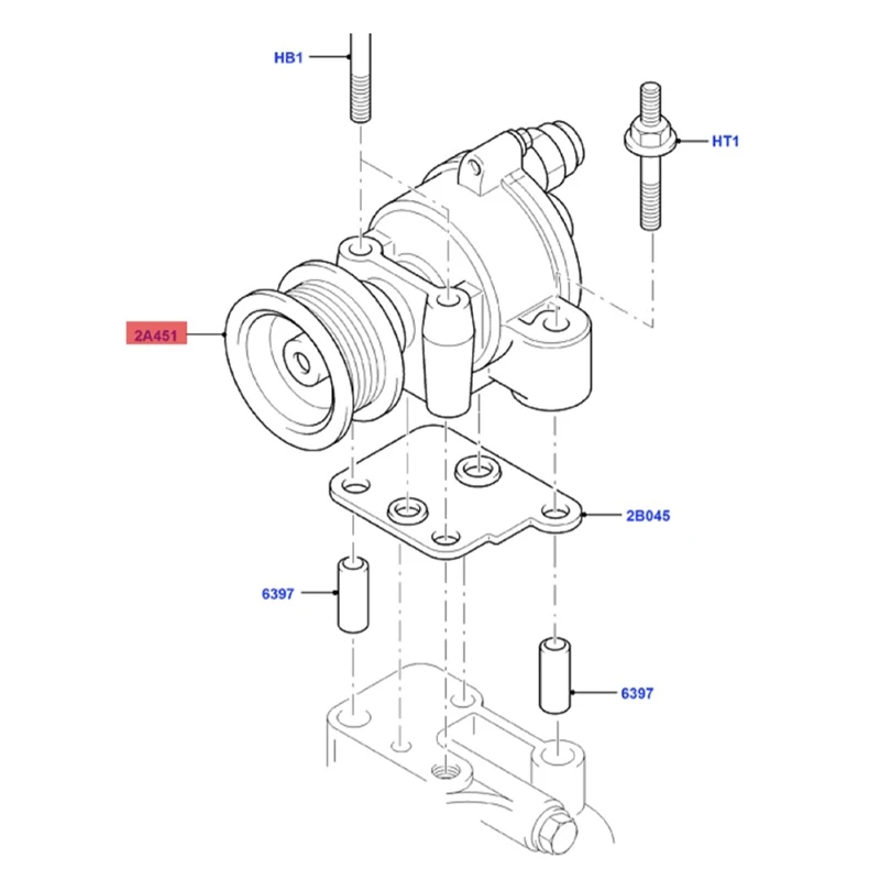 Автомобильная тормозная система вакуумный насос в сборе 7C162A451BB 7C162A451BA для Ford Transit