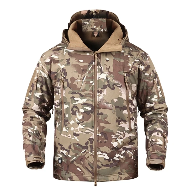 

Tactical Softshell Camouflage Jacket Men Shark Skin Army Windbreaker Waterproof Hunting Clothes
