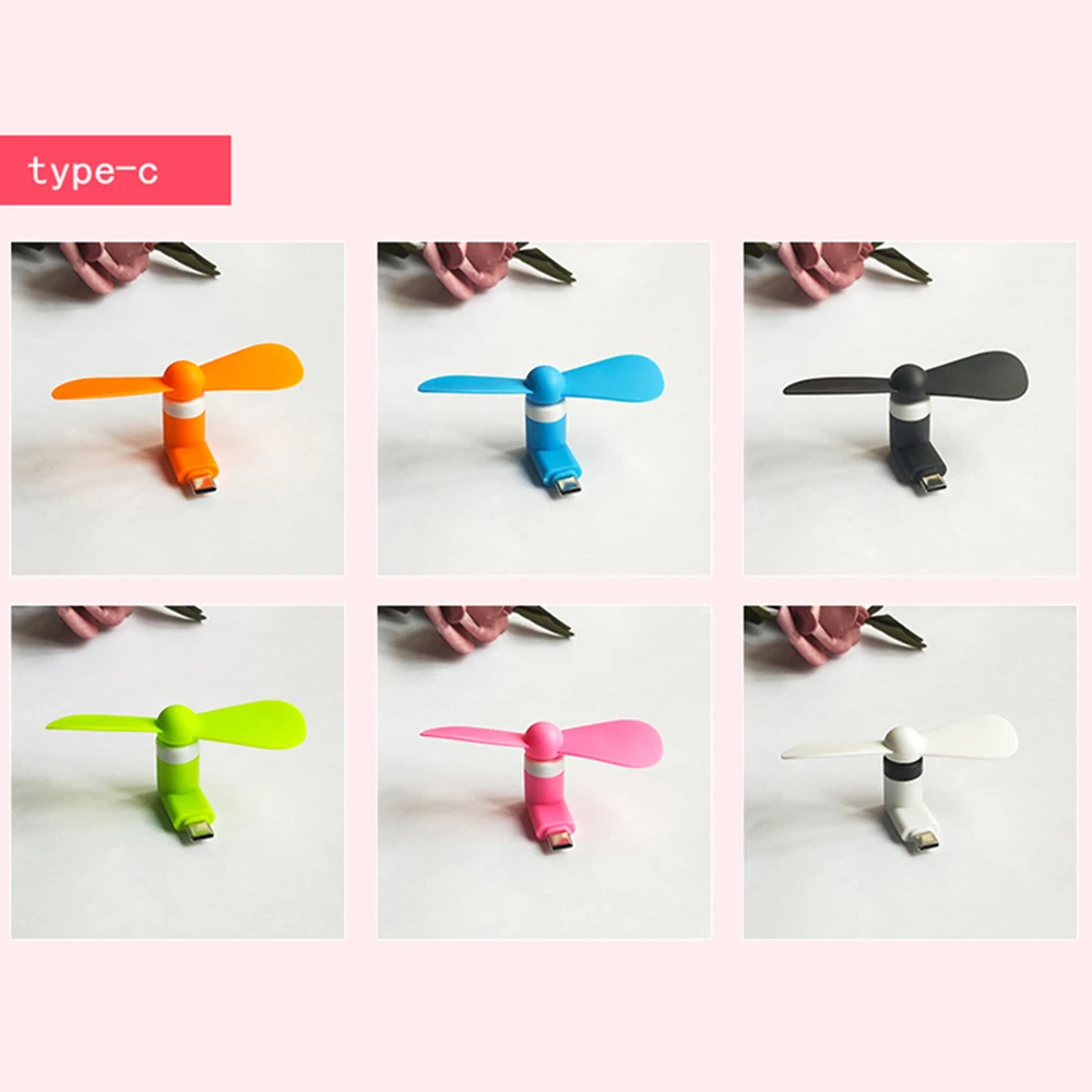 Оригинальный портативный мини-вентилятор Micro USB 5 В 1 Вт стандартный USB-тестер для