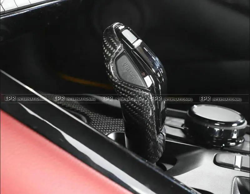 

Для Toyota A90 Supra сухая углеродная Шестерня переключения передач крышка LHD (Стик на тип) Глянцевое волокно интерьер