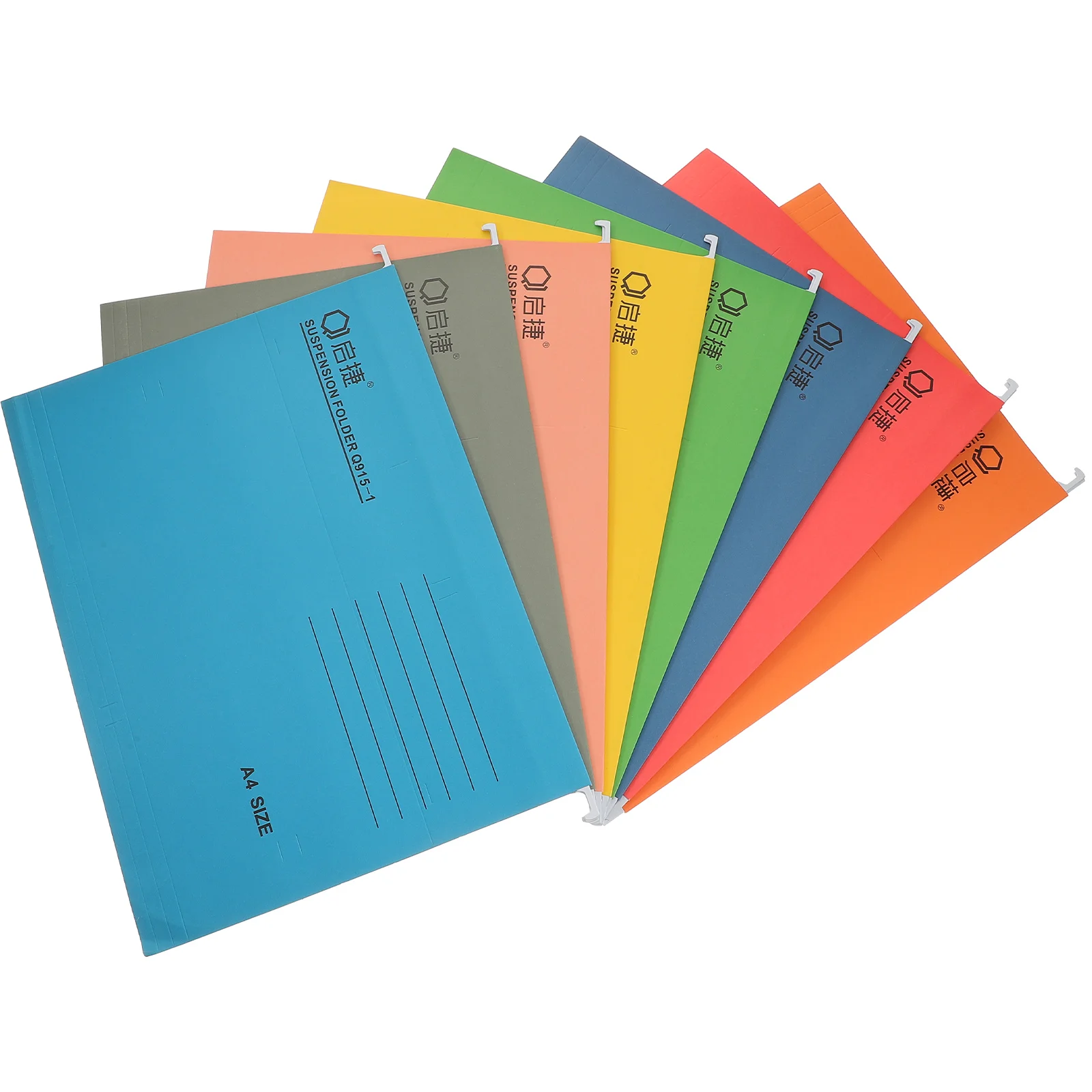

8 PCS Office Supplies File Folder Hanging Holder Racks Desktop Manager Documents Organizer Color Folders