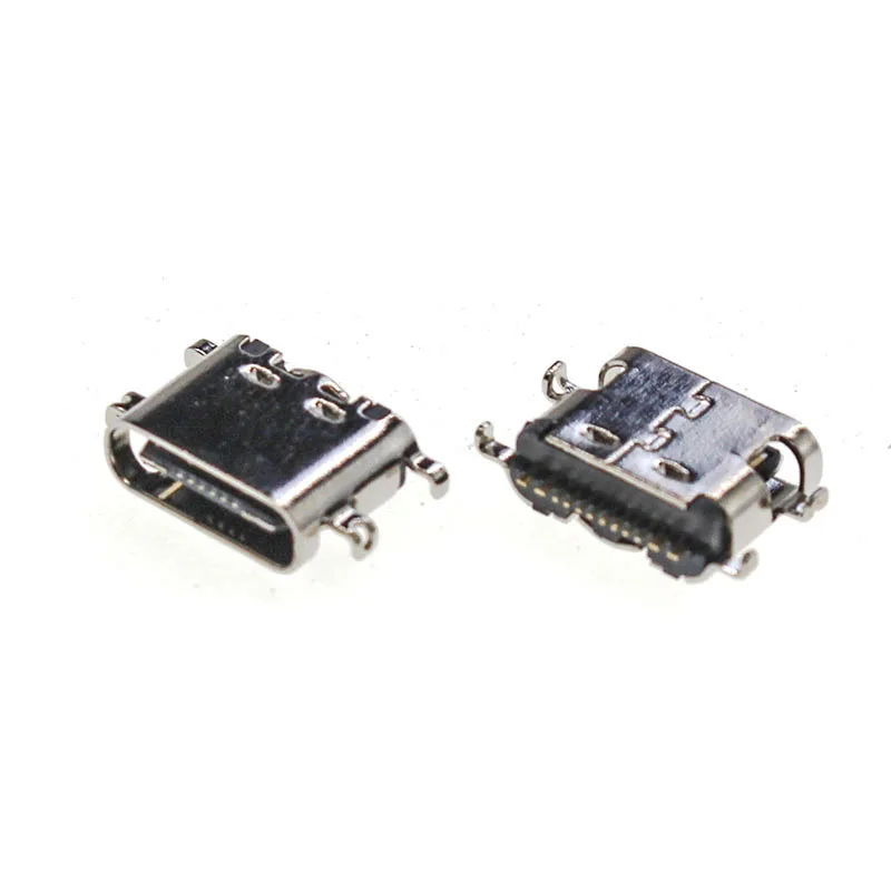 

10/20/50pcs Type C 16P SMT USB 3.1 female Single row 16p 4feet SMD patch sink board high quality
