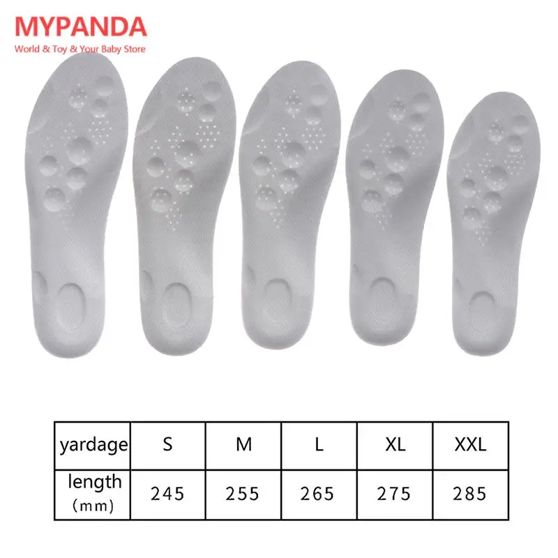 

4D Orthopedic Sport Insoles Soft Breathable High-elasticity Shock Absorption Running Shoe Pad Unisex Latex Massage Cushion