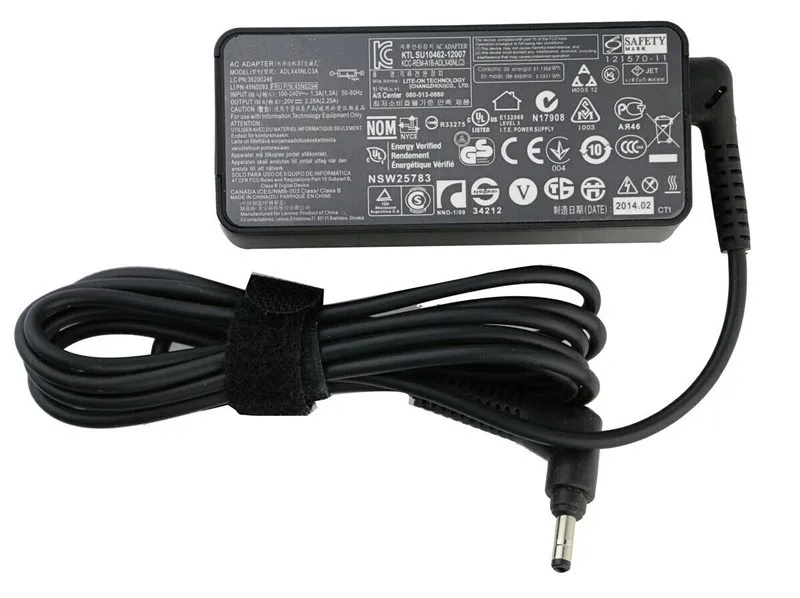 Оригинальный адаптер переменного тока ADLX45NCC3A 45 Вт 20 В 2 25 А 4 0*1 7 мм для Lenovo ideaPad