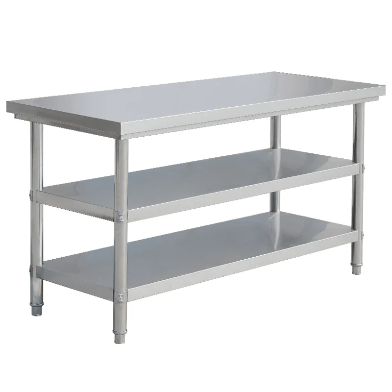 

Утолщенный верстак GBB1 из нержавеющей стали 304, стойка для кухни отеля, выпечка, упаковка, разделочный стол, прямоугольная