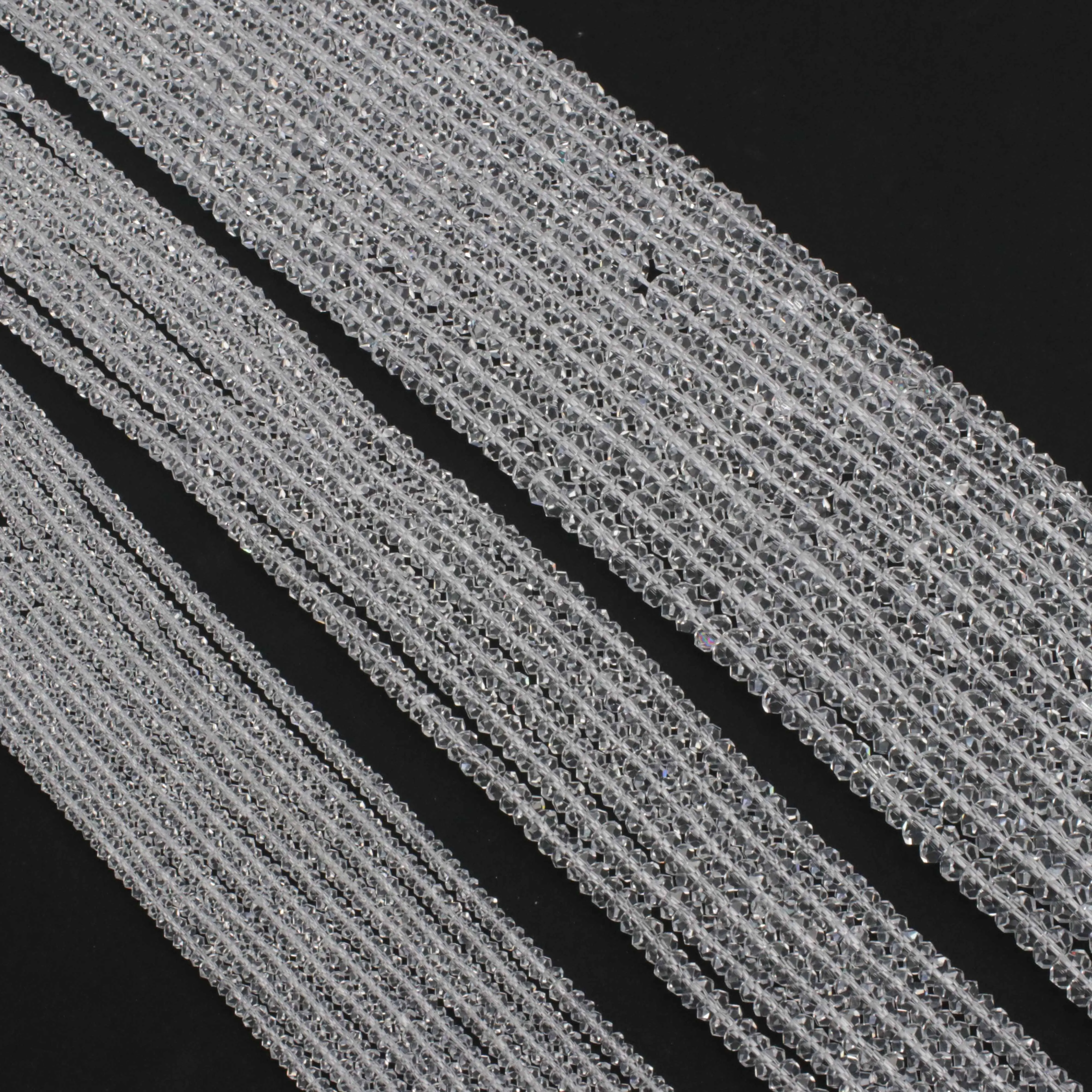 Gains 2x4 3x6 4x8 MM Crystal Abacus Facetd Beads Jewelry Design Fitting Accessories Decoration Free Shipping