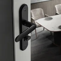 Black Interior Door Locks Home Handles Design Invisible Door Locks Child Safeti Anti Theft Poignee De Porte Furniture WW50DL