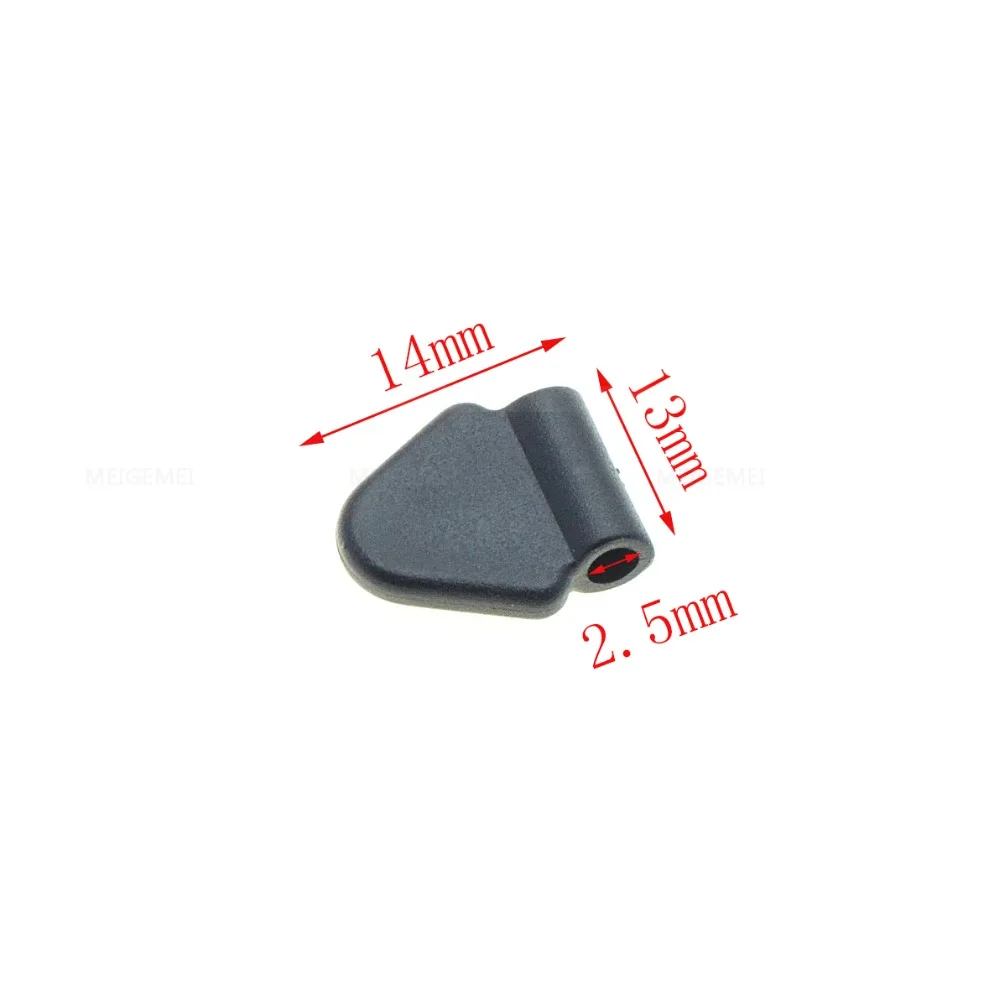 

10pcs 2.5mm Hole Plastic Bell Stopper Cord Ends Rope Slider For Apparel Backpack Garment Accessories