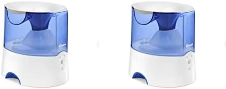 

Warm Mist Humidifier, 0.5 Gallon, Germ Free Mist, Air Humidifier for Home Bedroom and Office, Blue & White (Pack of 2)