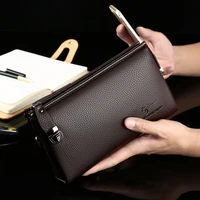 mens wallet zipper large capacity purse clutch bag mens leather wallets money bag portefeuille homme luxury wallet for men