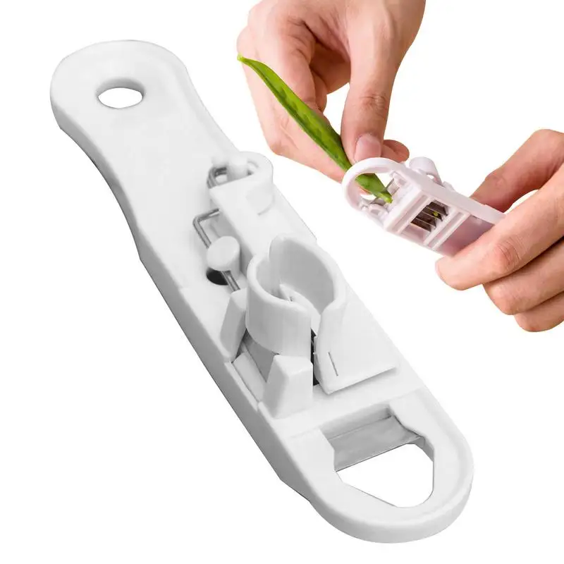 Green Bean Slicer Mini French Bean Slicer White Vegetable Slicer Runner Cutter Kitchen Tool Functional Vegetable Chopper Cutter