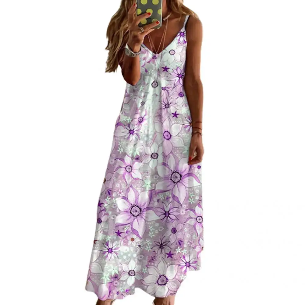 

Sling Dress Chic Casual Dress Comfortable Pullover Fashion Mid Waist Strap Dress