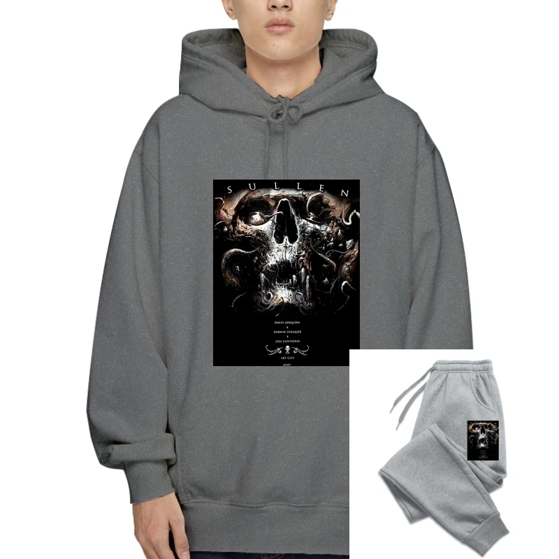 

Мужская Осенняя Толстовка Sullen с изгибом, свитшот, толстовка с капюшоном, черный пуловер, толстовка с татуировкой, свитшот с графическим принтом на заказ