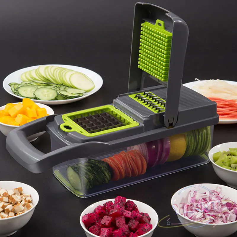 

SWT New Multifunction Vegetable Cutter Kitchen Accessories Gadgets Steel Blade Potato Peeler Carrot Grater Kitchen Tool