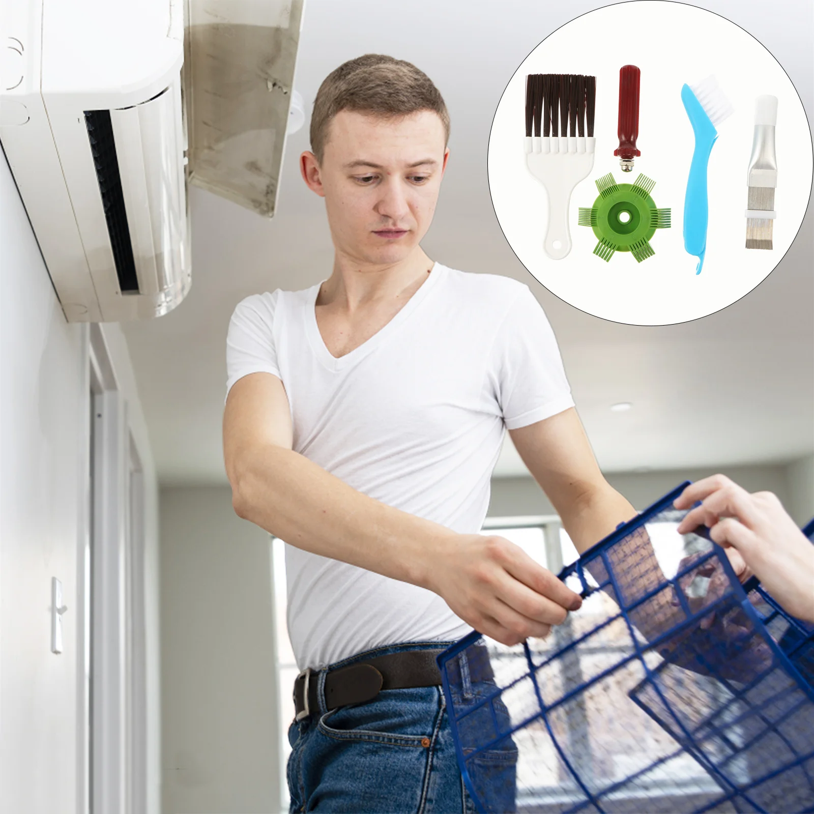 

Cooling Comb Brushes Cleaning Condenser Vaporera Air Conditioner Fin Cleaner Stainless Steel Ac Coil