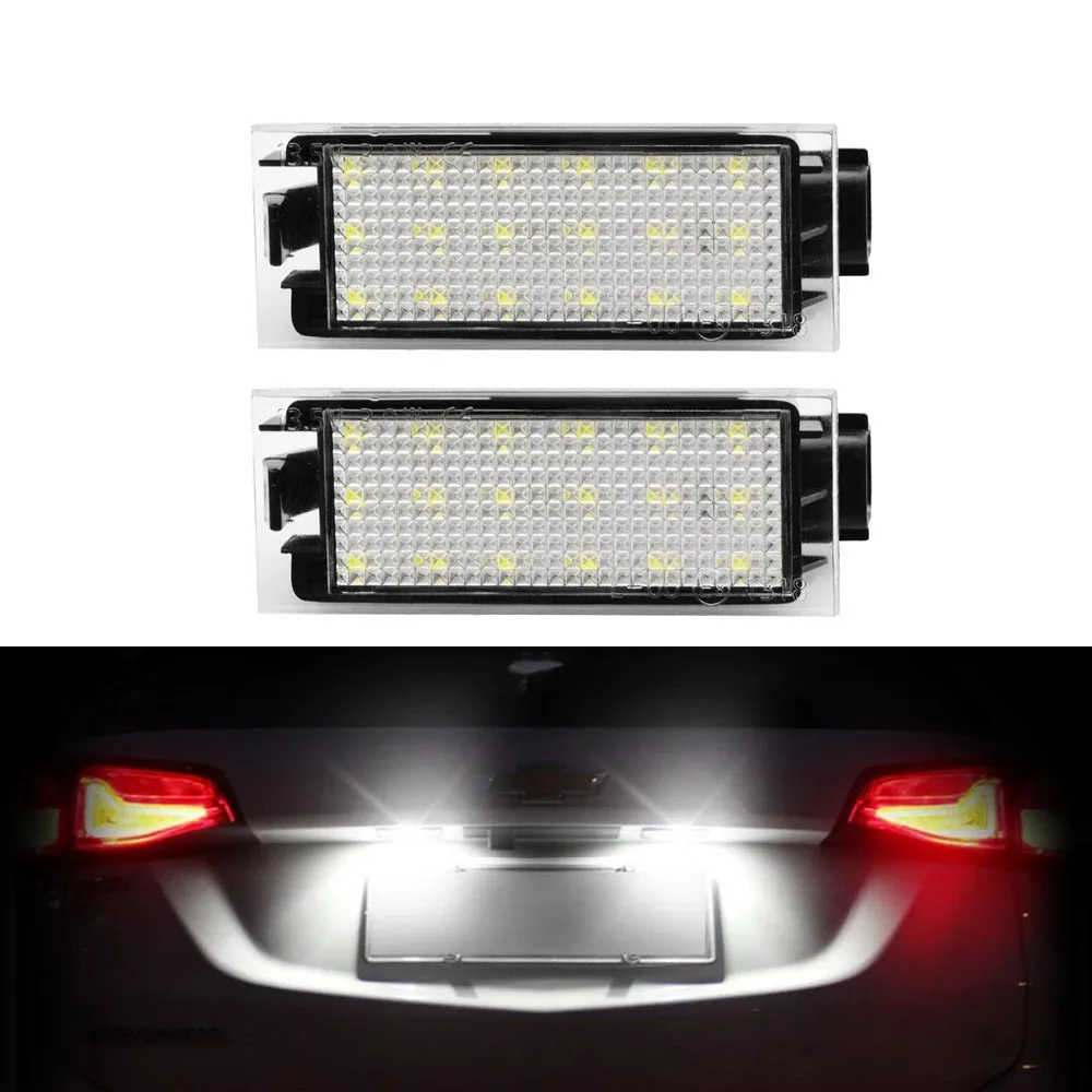 

2x LED License Plate Light For Renault Megane 2 Megane 3 Clio3 Lagane Laguan Vel Satis Master Canbus Car Number Plate Lamp Luz