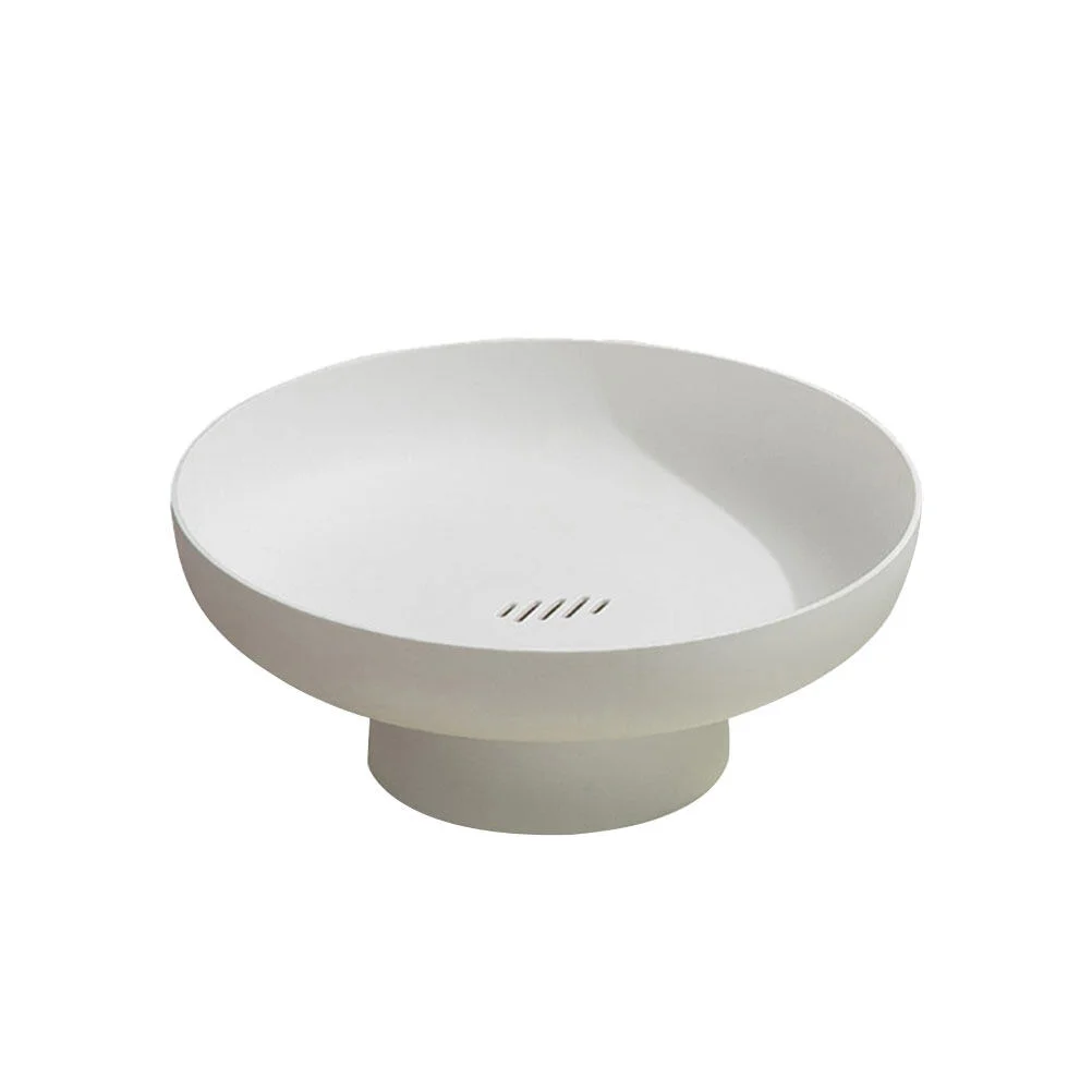 

Dessert Bowl White Tableations Ceremony Fruit Serving Tray Storage Stand High Base Basket Dried Plate Decorative