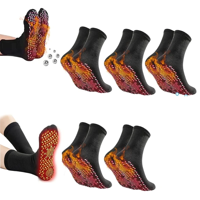 

Warm Heated Therapy Socks Soft Anti-Fatigue Massage Magnetic Self Heated Socks