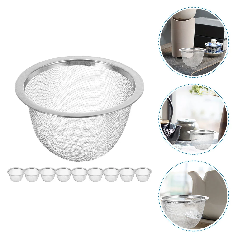 10 шт. фильтры заварочный чайник для рассыпного листового Ситечка ситечко заварки