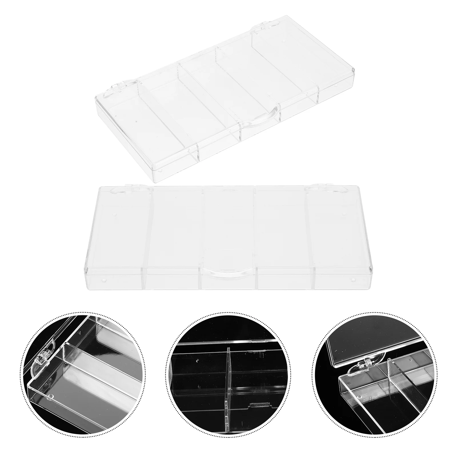 

Storage Box Brickscase Bead Dollars Earrings Organizers Compartment Buttons Stuffcontainer Holders Button Transparent Beads